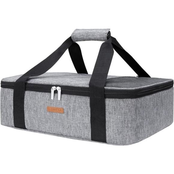 Insulated Casserole Carrier for Hot or Cold Food,Lasagna Lugger Tote for Potluck - Picture 1 of 7